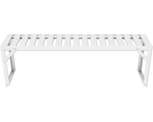 Wit, inklapbaar wasrek voor binnenshuis