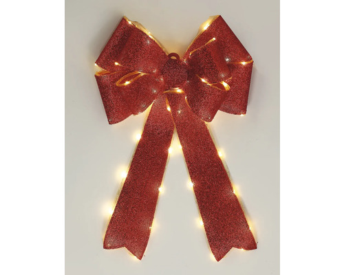 Decoratieve, verlichte kerststrik voor feestelijke decoratie