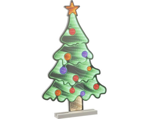 Decoratieve kerstboom met ledverlichting en ster