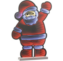Kerstman silhouet met verlichting als kerstversiering