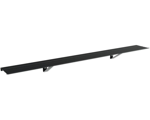 Douchegoot van staal met steunen