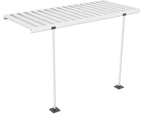 Metalen rek met vier steunen voor extra opslagruimte