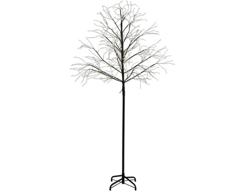 Decoratieve LED-boom met zwarte takken en warm witte lampjes voor binnenshuis
