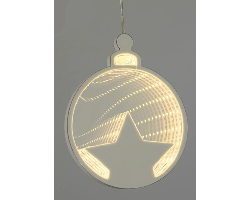 Decoratieve LED kerstbal met sterrenmotief