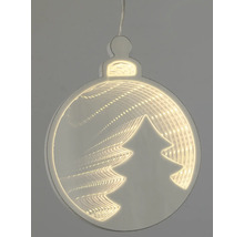 Decoratieve kerstbal met LED-verlichting en kerstboommotief