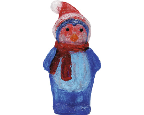 Decoratief figuur pinguïn met muts en sjaal