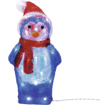Decoratieve pinguïn met muts en sjaal als kerstversiering
