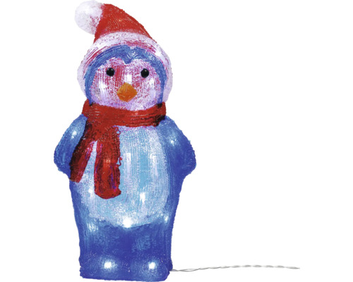 Decoratieve pinguïn met muts en sjaal als kerstversiering