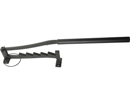 Metalen schop- en hakhouder met handvat