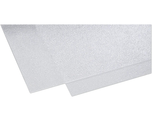 GUTTA Polystyrolplaat druppel helder 2000x1000x2,5 mm Transparante kunststof plaat met waterdruppels