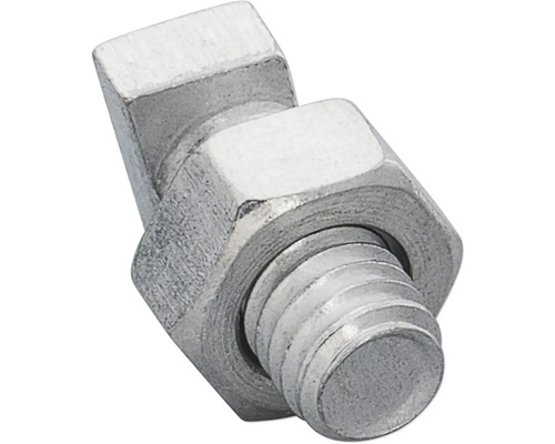 Metalen schroef met moer