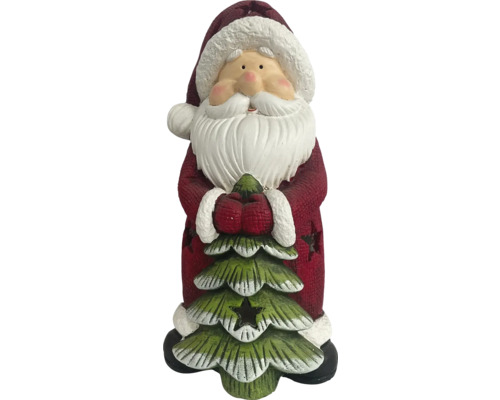 Kerstmanbeeldje met kerstboom