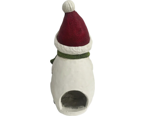 Decoratief sneeuwpopfiguur met theelichthouder