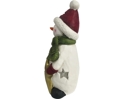 Sneeuwpopfiguur met muts en sjaal als kerstdecoratie