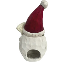 Vogelhuisje in sneeuwman design met rode muts