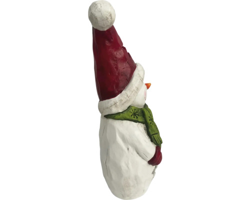 Sneeuwpopfiguur met muts en sjaal als winterdecoratie