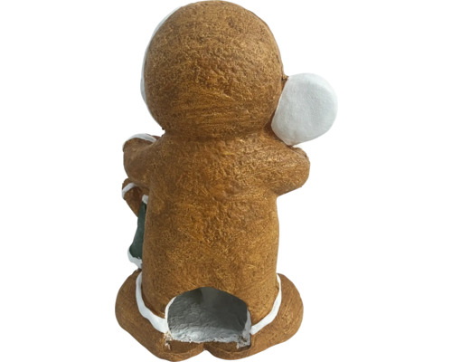 Peperkoekmannetje figuur met kaarsenhouder