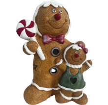 Decoratief figuur peperkoekmannetje en -vrouwtje met verlichting
