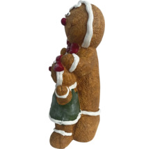 Kerstdecoratie: peperkoekmannetje figuur met teddybeer