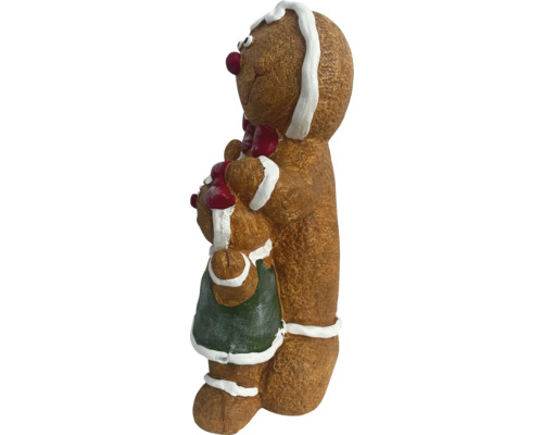 Kerstdecoratie: peperkoekmannetje figuur met teddybeer