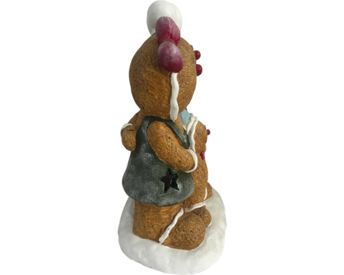 Decoratief peperkoekmannetje met hart en ster voor de kerstperiode