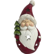 Decoratieve kerstmanfiguur met steruitsparingen en kerstboom