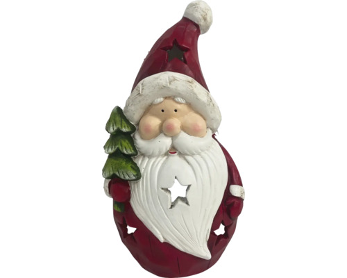 Decoratieve kerstmanfiguur met steruitsparingen en kerstboom