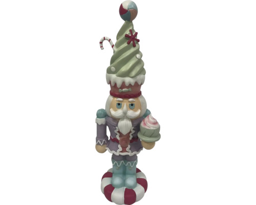 Decoratieve notenkraker in de vorm van een snoepje voor de kerstperiode