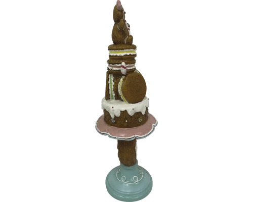 Decoratieve macaronzuil met beer voor interieurdecoratie