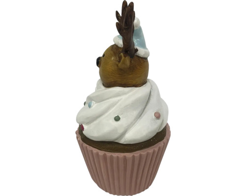 Decoratief figuur rendier als cupcake met muts