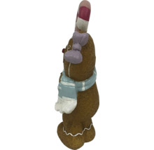 Peperkoekmannetje figuur met zuurstok en sjaal
