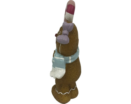 Peperkoekmannetje figuur met zuurstok en sjaal