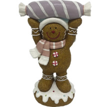 Peperkoekmannetje figuur met snoepdecoratie