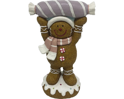 Peperkoekmannetje figuur met snoepdecoratie