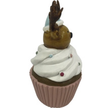 Decoratief figuur rendier als cupcake voor de kerstdecoratie
