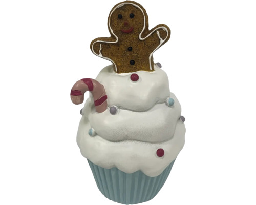 Decoratieve cupcake met peperkoekmannetje voor de kerstperiode