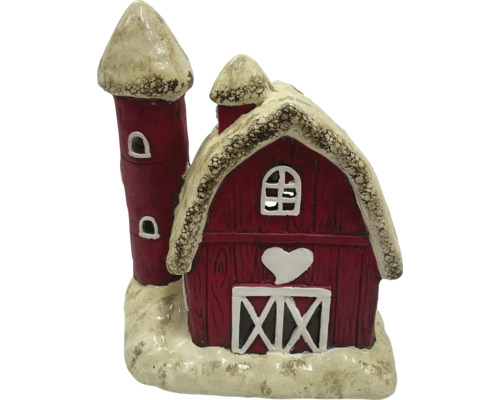 Decoratieve schuur lantaarn met toren voor de kerstperiode
