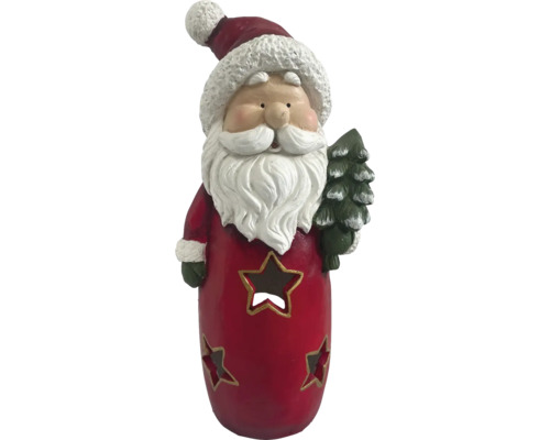 Decoratief kerstmanfiguur met steruitsparingen en kerstboom