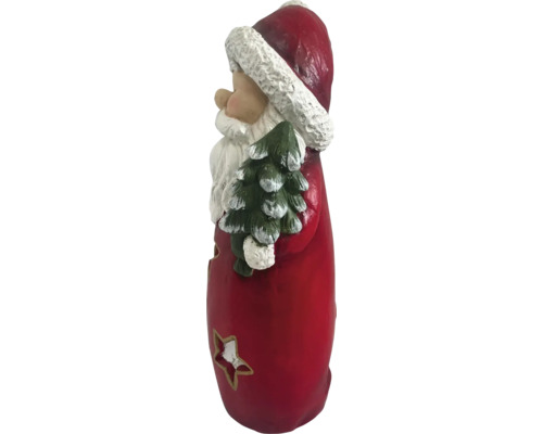Kerstman figuur met boom en sterren