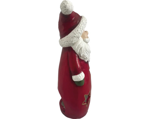 Decoratieve kerstman van keramiek met steruitsparingen