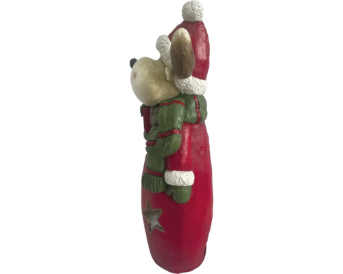 Decoratief figuur rendier met ster en muts