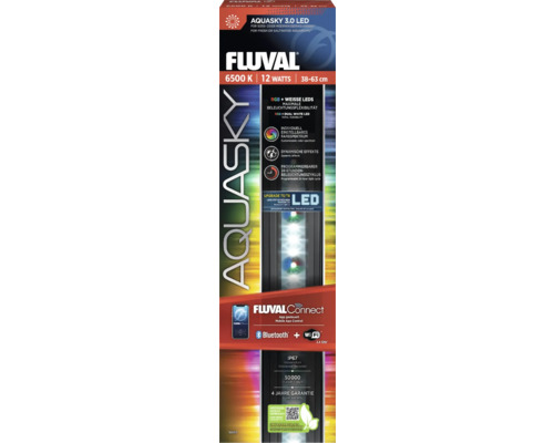 FLUVAL Aquariumverlichting AquaSky LED 3.0 12W 38 - 62 cm, bestuurbaar via app Fluval Aquasky 3.0 LED lamp voor zoet- of zoutwateraquaria