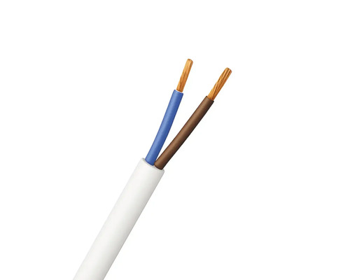 Huishoudkabel VMVS 2x0,75 mm² wit 20 m