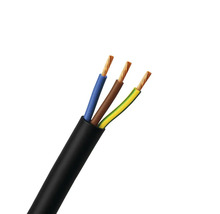 Huishoudkabel VMVL 3x1,0 mm² zwart 25 m
