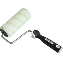 Verfroller met handvat en streepjespatroon