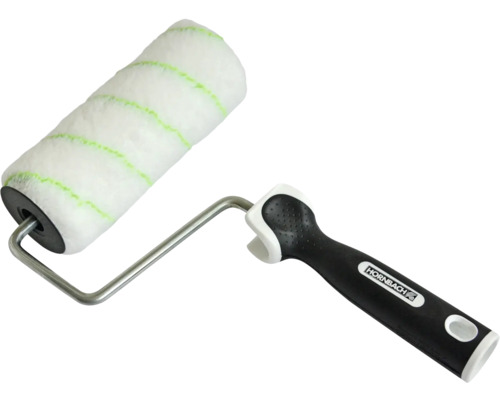 Verfroller met handvat en streepjespatroon