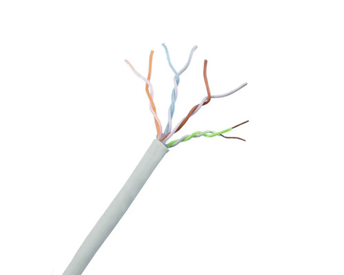 Netwerk installatiekabel CAT6 UTP grijs 10 m Netwerkkabel met blootliggende aders