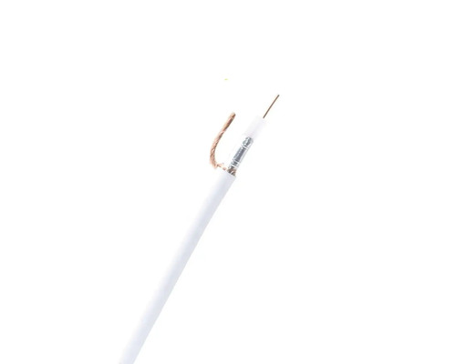 Coax installatiekabel KabelKeur Ø 7 mm² wit (per meter) Coaxkabel met blootliggende koperen geleiders
