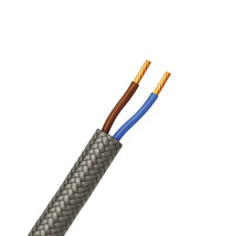 Tweeadrige kabel met textielomhulsel