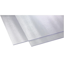 Twee transparante kunststof platen